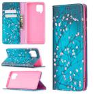 For Samsung Galaxy A42 5G Colored Drawing Pattern Invisible Magnetic Horizontal Flip PU Leather Case with Holder & Card Slots & Wallet(Plum Blossom) - 1
