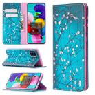 For Samsung Galaxy A51 Colored Drawing Pattern Invisible Magnetic Horizontal Flip PU Leather Case with Holder & Card Slots & Wallet(Plum Blossom) - 1