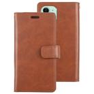 For iPhone 11 MERCURY GOOSPERY MANSOOR Horizontal Flip Leather Case with Holder & Card Slots & Wallet(Brown) - 1