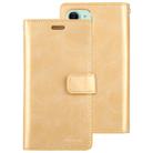 For iPhone 11 MERCURY GOOSPERY MANSOOR Horizontal Flip Leather Case with Holder & Card Slots & Wallet(Gold) - 1