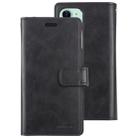 For iPhone 11 MERCURY GOOSPERY MANSOOR Horizontal Flip Leather Case with Holder & Card Slots & Wallet(Black) - 1