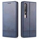 For Xiaomi Mi 10 5G / 10 Pro 5G AZNS Magnetic Calf Texture Horizontal Flip Leather Case with Card Slots & Holder & Wallet(Dark Blue) - 1