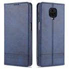 For Xiaomi Redmi Note 9 Pro / Note 9s AZNS Magnetic Calf Texture Horizontal Flip Leather Case with Card Slots & Holder & Wallet(Dark Blue) - 1