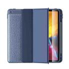 Lychee Peel Texture Horizontal Deformation Flip TPU Leather Case with Three-folding Holder & Sleep / Wake-up Function For iPad Air (2019)(Blue) - 1