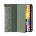Lychee Peel Texture Horizontal Deformation Flip TPU Leather Case with Three-folding Holder & Sleep / Wake-up Function For iPad Air (2019)(Green) - 1