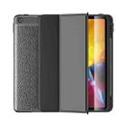 Lychee Peel Texture Horizontal Deformation Flip TPU Leather Case with Three-folding Holder & Sleep / Wake-up Function For iPad 10.2 2021 / 2020 / 2019 (2020)(Black) - 1