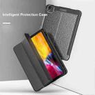 Lychee Peel Texture Horizontal Deformation Flip TPU Leather Case with Three-folding Holder & Sleep / Wake-up Function For iPad Pro 12.9 inch (2018)(Black) - 7