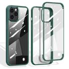 For iPhone 12 mini Double-sided Plastic Glass Protective Case (Green) - 1