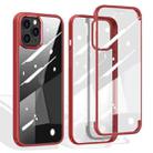 For iPhone 12 / 12 Pro Double-sided Plastic Glass Protective Case(Red) - 1