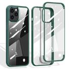 For iPhone 12 / 12 Pro Double-sided Plastic Glass Protective Case(Green) - 1