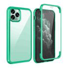 For iPhone 11 Pro Double-sided Plastic Glass Protective Case (Mint Green) - 1