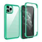 For iPhone 11 Double-sided Plastic Glass Protective Case (Mint Green) - 1