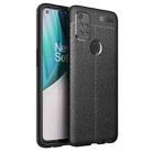 For OnePlus Nord N10 5G Litchi Texture TPU Shockproof Case(Black) - 1