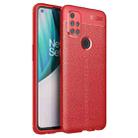 For OnePlus Nord N10 5G Litchi Texture TPU Shockproof Case(Red) - 1