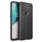 For OnePlus Nord N100 Litchi Texture TPU Shockproof Case(Black) - 1