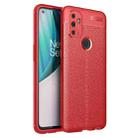 For OnePlus Nord N100 Litchi Texture TPU Shockproof Case(Red) - 1