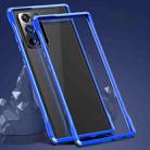 For Samsung Galaxy Note20 Ultra Shockproof Ultra-thin Metal Protective Frame(Blue) - 1