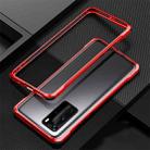 For Huawei P40 Shockproof Ultra-thin Metal Protective Frame(Red) - 1