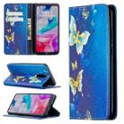 For Xiaomi Redmi 8 Colored Drawing Pattern Invisible Magnetic Horizontal Flip PU Leather Case with Holder & Card Slots & Wallet(Gold Butterflies) - 1