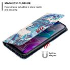 For Xiaomi Redmi 8 Colored Drawing Pattern Invisible Magnetic Horizontal Flip PU Leather Case with Holder & Card Slots & Wallet(Blue Leaves) - 6