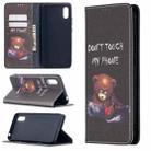 For Xiaomi Redmi 9A Colored Drawing Pattern Invisible Magnetic Horizontal Flip PU Leather Case with Holder & Card Slots & Wallet(Bear) - 1