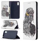 For Xiaomi Redmi 9A Colored Drawing Pattern Invisible Magnetic Horizontal Flip PU Leather Case with Holder & Card Slots & Wallet(Girl) - 1