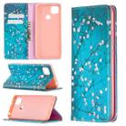 For Xiaomi Redmi 9C Colored Drawing Pattern Invisible Magnetic Horizontal Flip PU Leather Case with Holder & Card Slots & Wallet(Plum Blossom) - 1