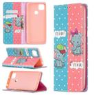 For Xiaomi Redmi 9C Colored Drawing Pattern Invisible Magnetic Horizontal Flip PU Leather Case with Holder & Card Slots & Wallet(Elephant) - 1