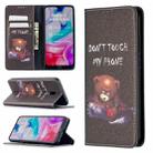 For Xiaomi Redmi 8A Colored Drawing Pattern Invisible Magnetic Horizontal Flip PU Leather Case with Holder & Card Slots & Wallet(Bear) - 1