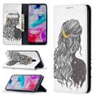For Xiaomi Redmi 8A Colored Drawing Pattern Invisible Magnetic Horizontal Flip PU Leather Case with Holder & Card Slots & Wallet(Girl) - 1