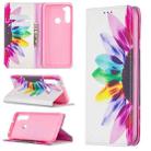 For Xiaomi Redmi Note 8T Colored Drawing Pattern Invisible Magnetic Horizontal Flip PU Leather Case with Holder & Card Slots & Wallet(Sunflower) - 1