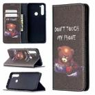 For Xiaomi Redmi Note 8 Colored Drawing Pattern Invisible Magnetic Horizontal Flip PU Leather Case with Holder & Card Slots & Wallet(Bear) - 1