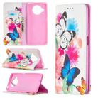 For Xiaomi Mi 10T Lite Colored Drawing Pattern Invisible Magnetic Horizontal Flip PU Leather Case with Holder & Card Slots & Wallet(Two Butterflies) - 1