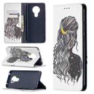 For Nokia 5.3 Colored Drawing Pattern Invisible Magnetic Horizontal Flip PU Leather Case with Holder & Card Slots & Wallet(Girl) - 1