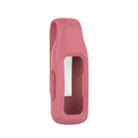 For Fitbit Inspire 2 Steel Sheet Silicone Protective Clip Case Cover(Rose Red) - 1