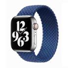 Single-turn Nylon Woven Watch Band For Apple Watch Series 9&8&7 41mm / SE 3&SE 2&6&SE&5&4 40mm / 3&2&1 38mm, Size:L(Blue) - 1