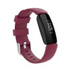 For Fitbit Inspire 2 TPE Watch Band, Size:S(Wine Red) - 1
