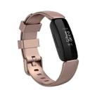 For Fitbit Inspire 2 TPE Watch Band, Size:S(Rose Gold) - 1