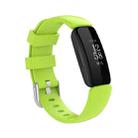 For Fitbit Inspire 2 TPE Watch Band, Size:S(Lime Green) - 1