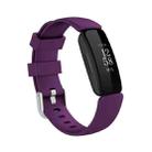 For Fitbit Inspire 2 TPE Watch Band, Size:L(Dark Purple) - 1