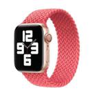 Nylon Single-turn Braided Watch Band For Apple Watch Series 7 41mm / 6 & SE & 5 & 4 40mm / 3 & 2 & 1 38mm, Length:S 130mm(Pink) - 1