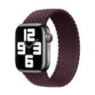 Nylon Single-turn Braided Watch Band For Apple Watch Series 9&8&7 41mm / SE 3&SE 2&6&SE&5&4 40mm / 3&2&1 38mm, Length:S 130mm(Crimson Cherry) - 1