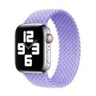 Nylon Single-turn Braided Watch Band For Apple Watch Series 9&8&7 41mm / SE 3&SE 2&6&SE&5&4 40mm / 3&2&1 38mm, Length:S 130mm(British Lavender) - 1