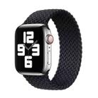 Nylon Single-turn Braided Watch Band For Apple Watch Series 9&8&7 41mm / SE 3&SE 2&6&SE&5&4 40mm / 3&2&1 38mm(Black) - 1