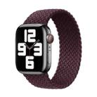 Nylon Single-turn Braided Watch Band For Apple Watch Series 9&8&7 41mm / SE 3&SE 2&6&SE&5&4 40mm / 3&2&1 38mm, Length:M 145mm(Crimson Cherry) - 1