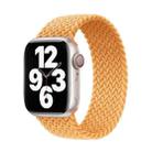 Nylon Single-turn Braided Watch Band For Apple Watch Series 9&8&7 41mm / SE 3&SE 2&6&SE&5&4 40mm / 3&2&1 38mm, Length:M 145mm(Milky Beige) - 1