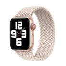 Nylon Single-turn Braided Watch Band For Apple Watch Series 9&8&7 41mm / SE 3&SE 2&6&SE&5&4 40mm / 3&2&1 38mm, Length:M 145mm (Starlight) - 1