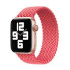Nylon Single-turn Braided Watch Band For Apple Watch Series 7 41mm / 6 & SE & 5 & 4 40mm / 3 & 2 & 1 38mm, Length:L 155mm(Pink) - 1