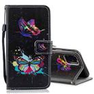 For iPhone 12 mini Horizontal Flip Leather Case with Holder & Card Slots & Wallet (Colored Butterfly) - 1