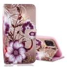 For iPhone 12 / 12 Pro Horizontal Flip Leather Case with Holder & Card Slots & Wallet(Lotus) - 1